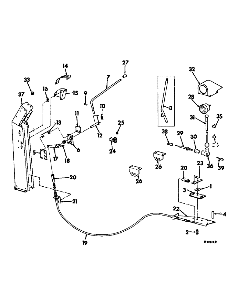 Схема запчастей Case IH 403 - (130) - GROUND SPEED CONTROL AND SPEEDOMETER, FOR HYDROSTATIC GROUND DRIVE (90) - PLATFORM, CAB, BODYWORK AND DECALS