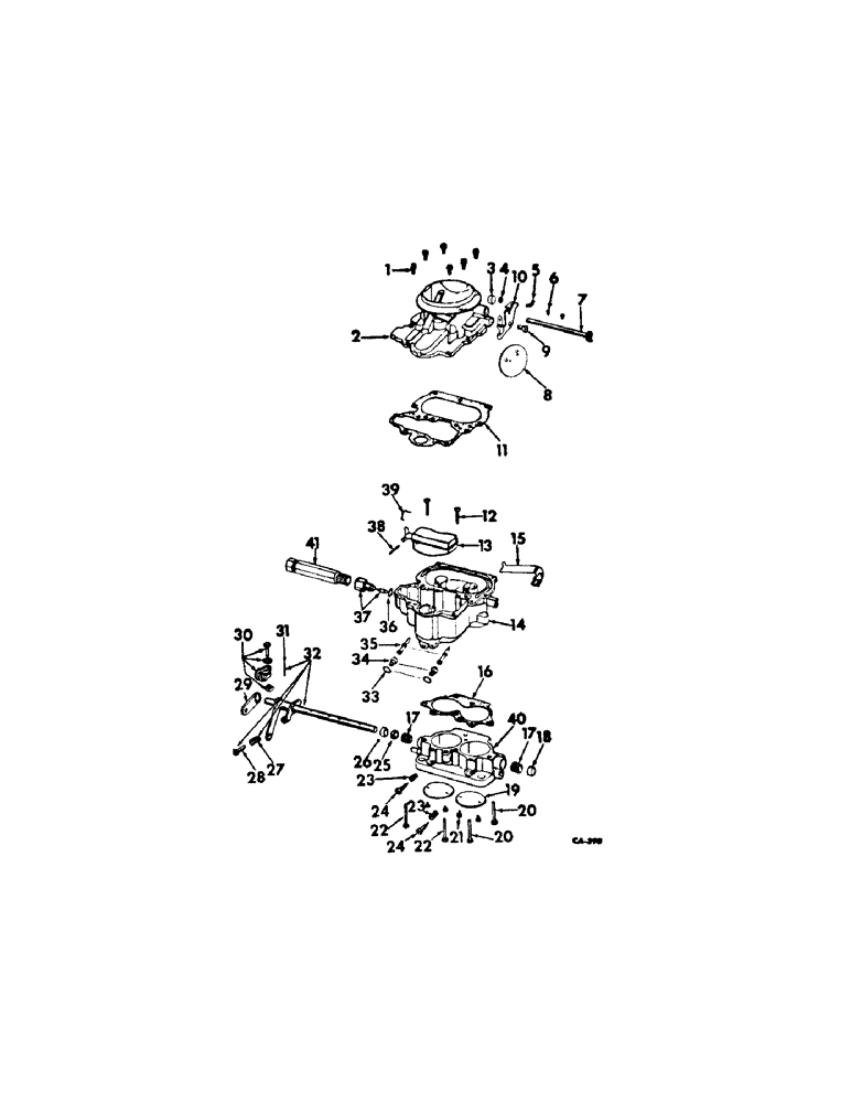 Схема запчастей Case IH V-392 - (C-19[A]) - CARBURETOR 