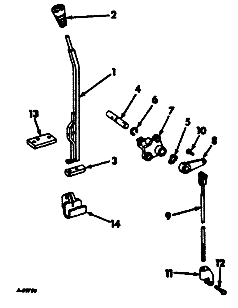 Схема запчастей Case IH 656 - (H-23) - CONTROLS, FORWARD AND REVERSE CONTROL, FARMALL TRACTORS WITH HYDROSTATIC DRIVE Controls