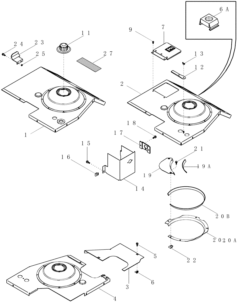 Схема запчастей Case IH CPX620 - (09A-35) - COVERS (13) - PICKING SYSTEM