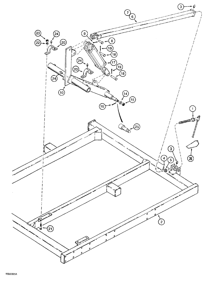 Схема запчастей Case IH 5700 - (9-078) - WING FRAME AXLE AND DEPTH CONTROL, LEVEL LIFT MODELS, FLAT FOLD, 23 FOOT THROUGH 27 FOOT WIDE (18) - MISCELLANEOUS