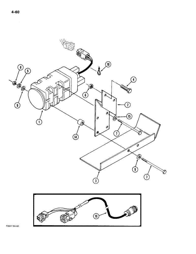 Схема запчастей Case IH 9270 - (4-60) - GROUND SPEED SENSOR (04) - ELECTRICAL SYSTEMS