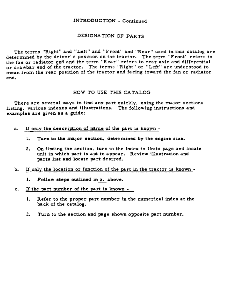 Схема запчастей Case IH C-263 - (4) - INTRODUCTION - CONTINUED 