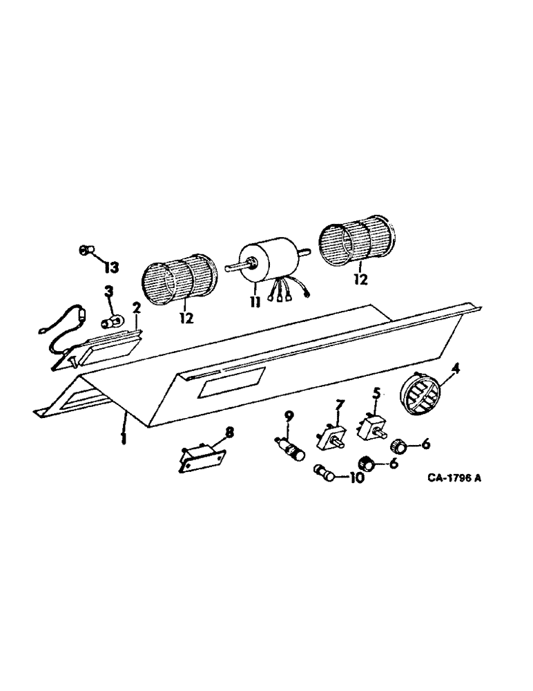 Схема запчастей Case IH 915 - (13-13) - SUPERSTRUCTURE, OPERATORS CAB, BLOWER (05) - SUPERSTRUCTURE