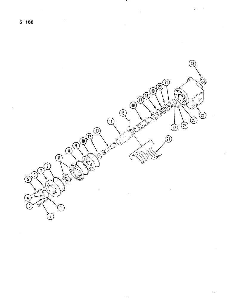 Схема запчастей Case IH 485 - (5-168) - INTEGRAL HYDROSTATIC STEERING VALVE (05) - STEERING