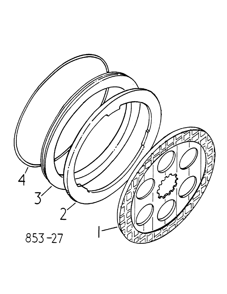 Схема запчастей Case IH 685 - (04-026) - BRAKES, 6910 UP, H84 1768 UP, 268 550 UP (5.1) - BRAKES