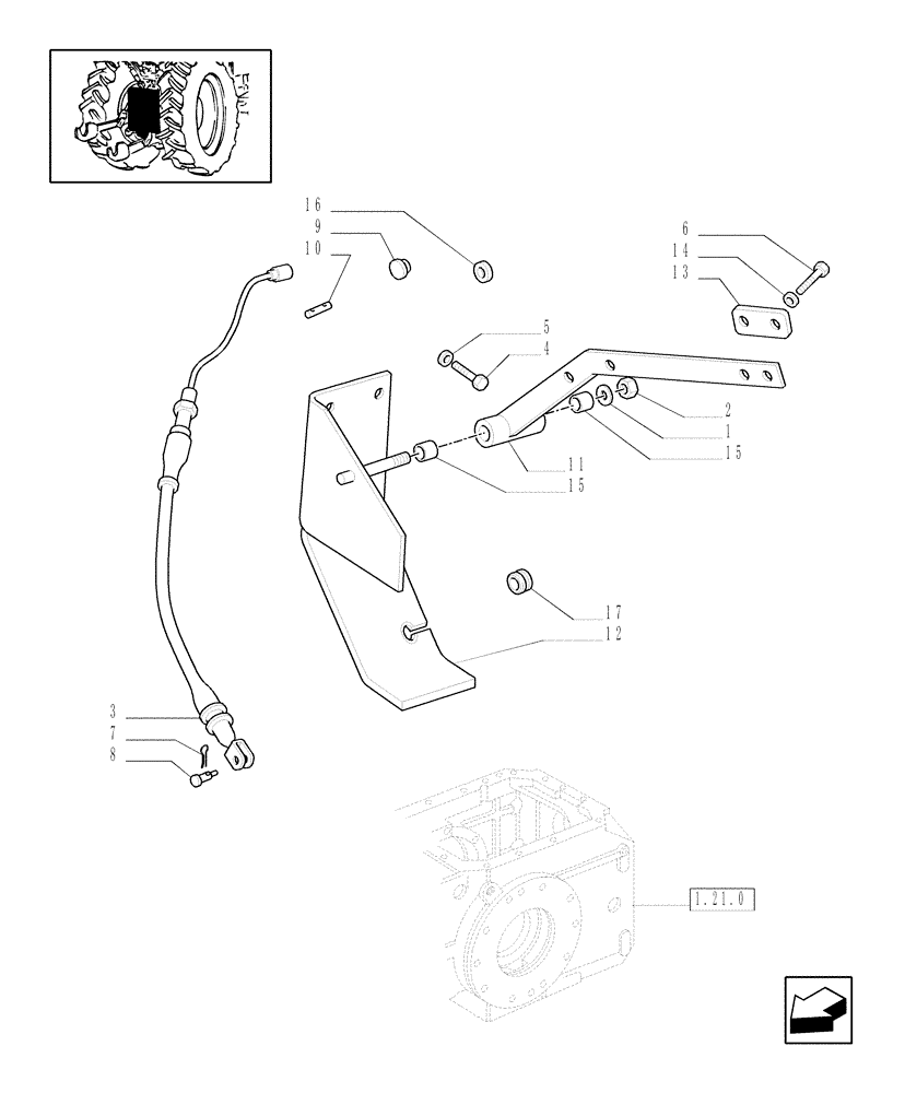 Схема запчастей Case IH JX1100U - (1.89.5) - (VAR.216) AUROMATIC TRAILER HITCH - W/CAB (09) - IMPLEMENT LIFT