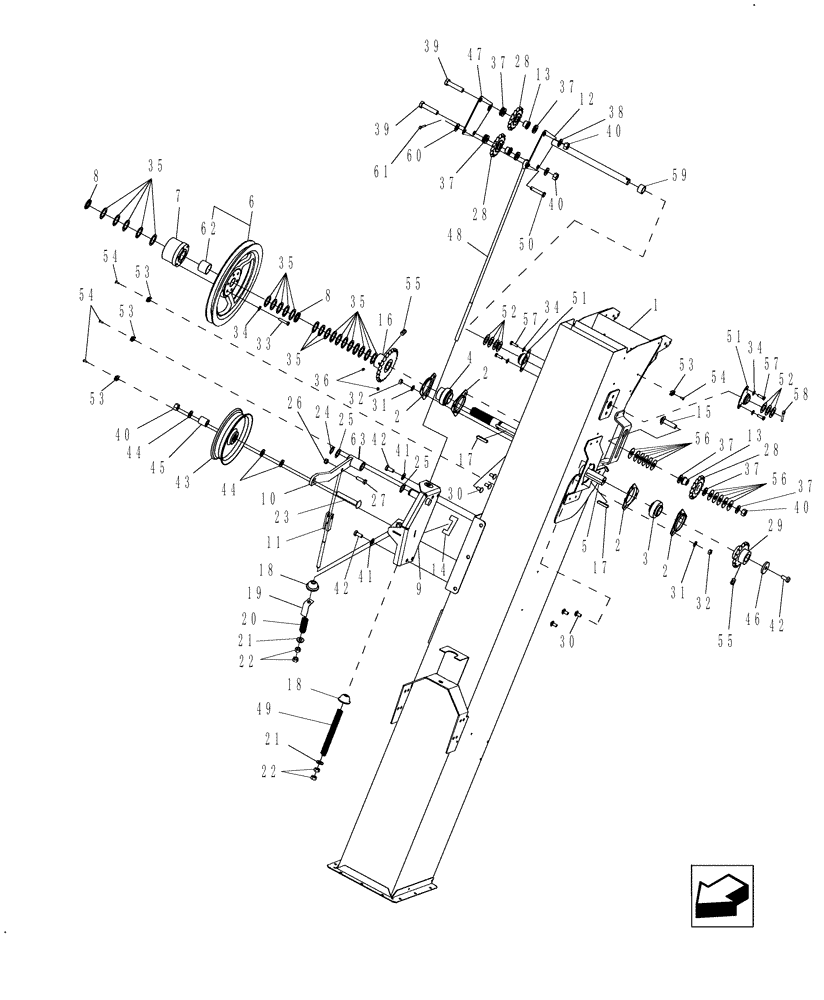 Схема запчастей Case IH 9010 - (80.101.15) - ELEVATOR HOUSING AND DRIVES (80) - CROP STORAGE/UNLOADING