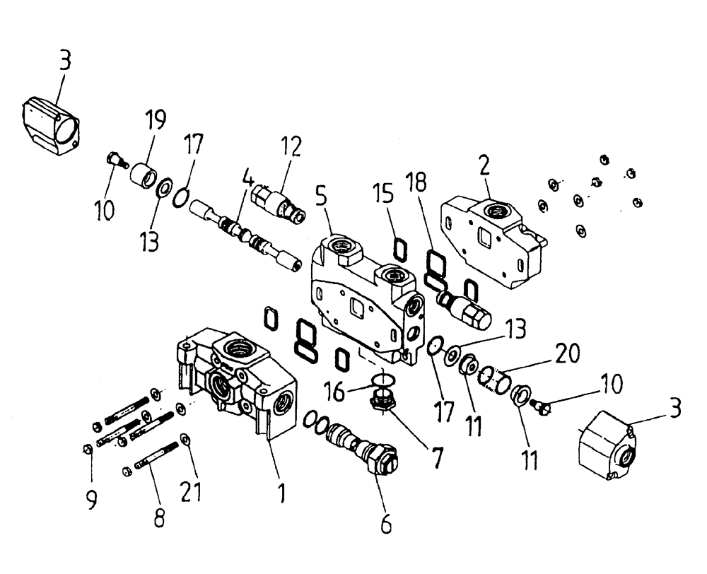 Схема запчастей Case IH 7700 - (B05[06]) - HYDRAULIC VALVE A35 Hydraulic Components & Circuits