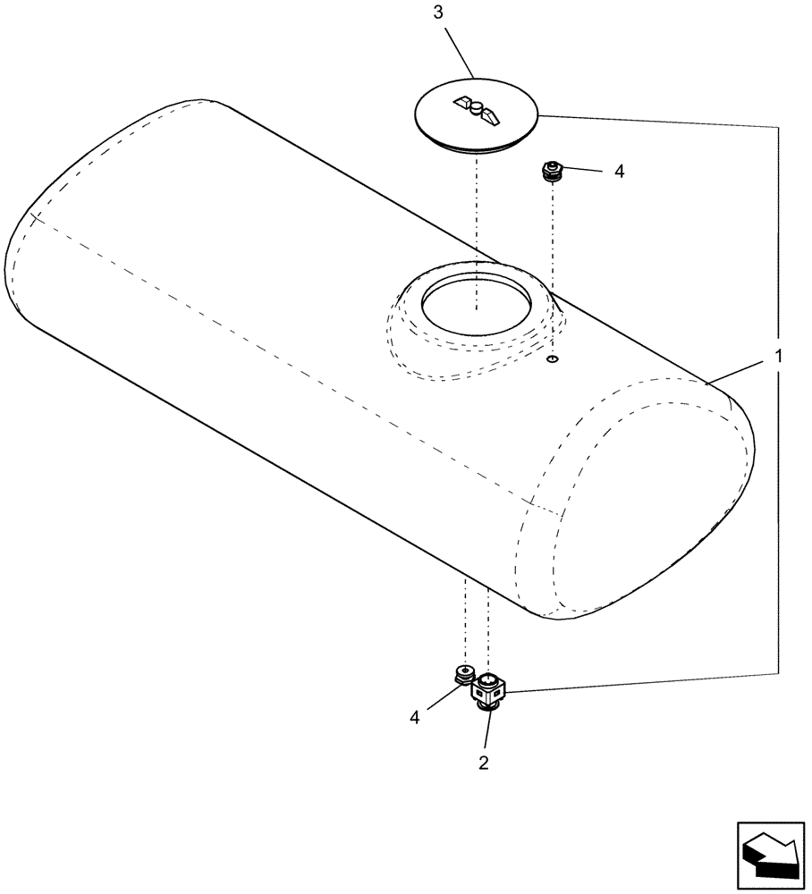 Схема запчастей Case IH 1250 - (75.110.36) - LIQUID FERTILIZER - 600 GALLON TANK - 16 ROW AND 24 ROW (75) - SOIL PREPARATION