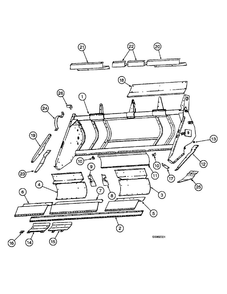 Схема запчастей Case IH INTERNATIONAL - (2-02) - HEADER FRAME (12) - MAIN FRAME