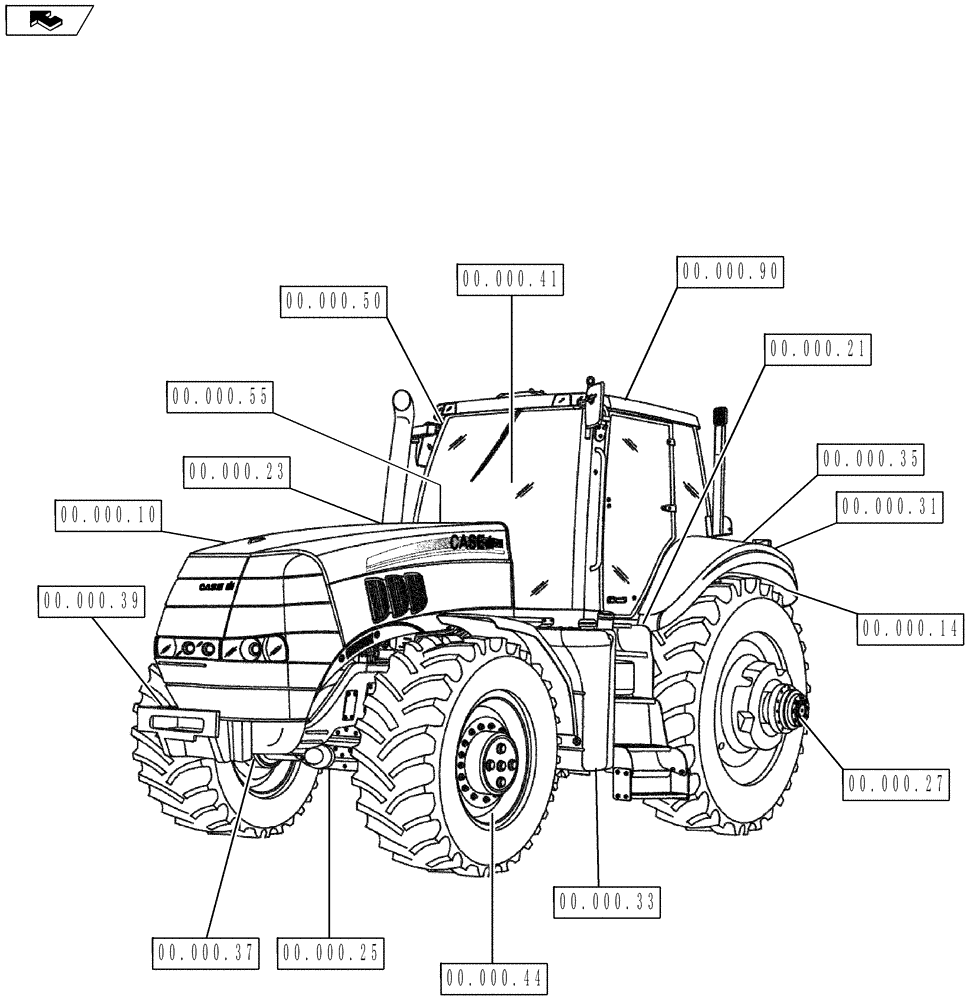 Схема запчастей Case IH MAGNUM 190 - (00.000.00) - PICTORIAL INDEX - MAINTENANCE (00) - GENERAL & PICTORIAL INDEX