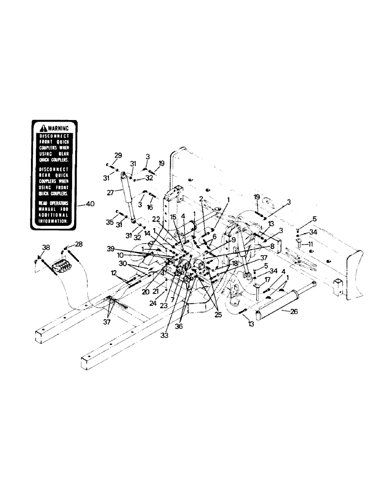 Схема запчастей Case IH PT270 - (11-37) - MODEL 616 & 618, UTILITY BLADE HYDRAULICS Options & Miscellaneous