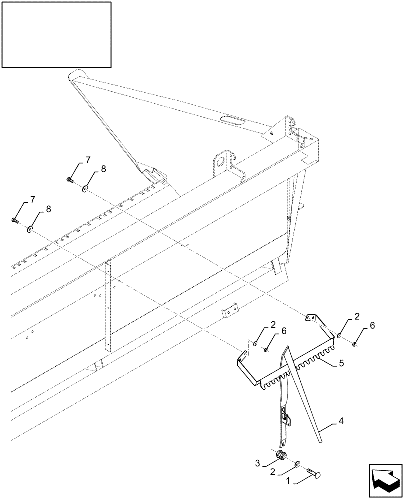 Схема запчастей Case IH 2040 - (18.84095975[01]) - DIA : CROPLIFTER SET (18) - ACCESSORIES