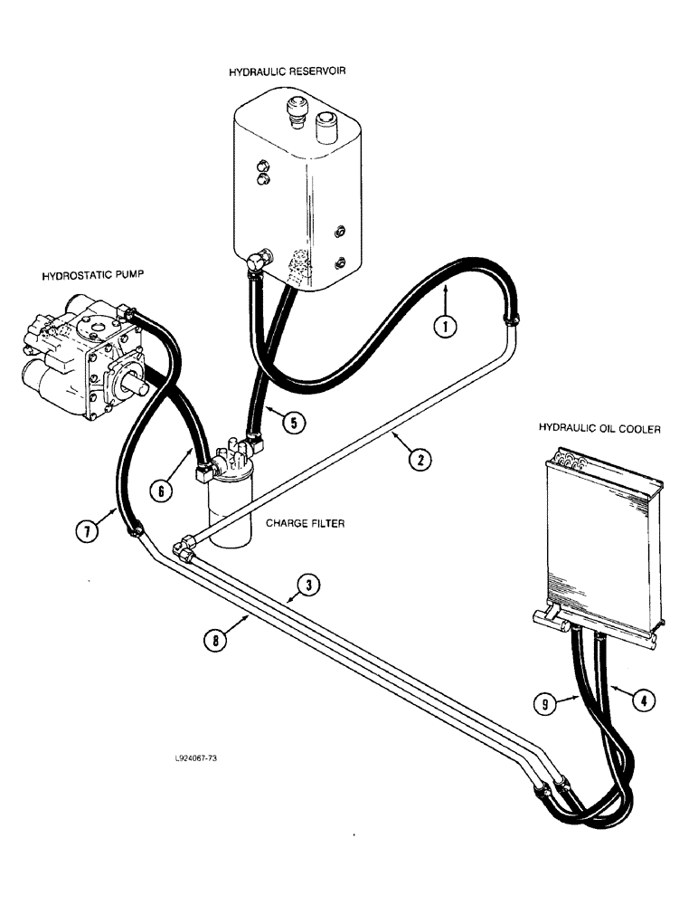 Схема запчастей Case IH 1640 - (1-16) - PICTORIAL INDEX, OIL COOLER SYSTEM (00) - PICTORIAL INDEX