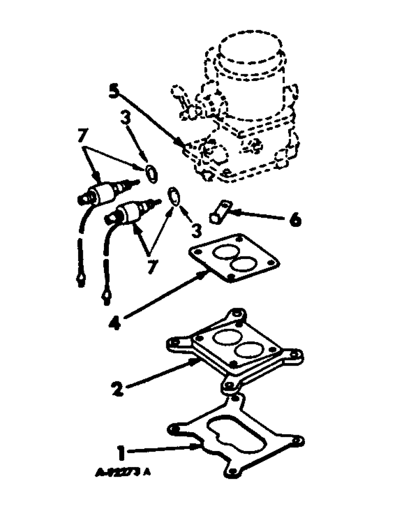 Схема запчастей Case IH V-345 - (B-20) - CARBURETOR AND RELATED PARTS 