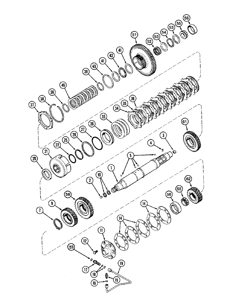 Схема запчастей Case IH 8940 - (6-012) - TRANSMISSION SPEED, COUNTERSHAFT WITH CREEPER (06) - POWER TRAIN