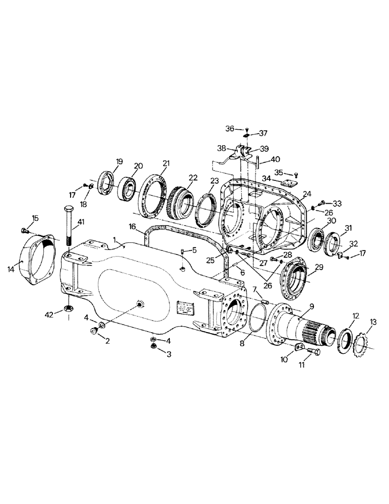 Схема запчастей Case IH ST450 - (04-22) - AXLE CASING AND DRIVE HOUSING, K594.05/15, BSN BREAKS ST450 1239-01502 AND ST 470 130-01517 (04) - Drive Train