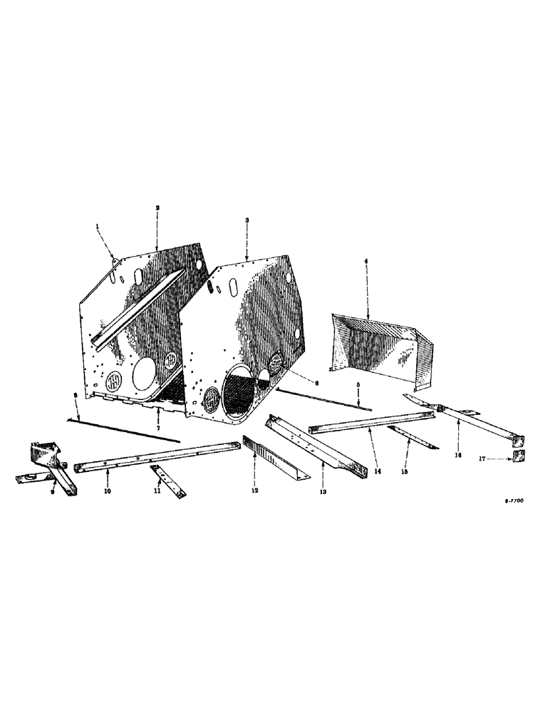 Схема запчастей Case IH 2-PR - (068) - HUSKING UNIT (60) - PRODUCT FEEDING