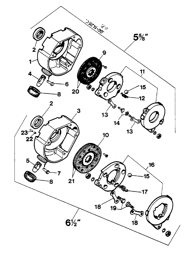 Схема запчастей Case IH 833 - (04-02) - FOOT BRAKE (5.1) - BRAKES