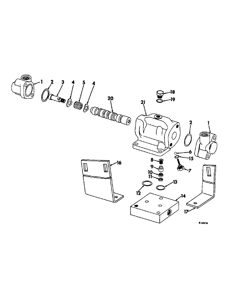 Схема запчастей Case IH 403 - (195) - STEERING VALVE, SERIAL NO. 7224 AND ABOVE (41) - STEERING