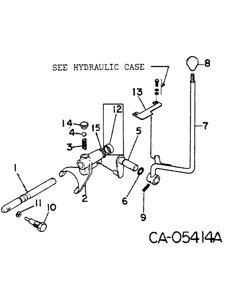 Схема запчастей Case IH 284 - (07-31) - DRIVE TRAIN, POWER TAKE-OFF SHIFTER, GASOLINE ENGINE TRACTORS (04) - Drive Train