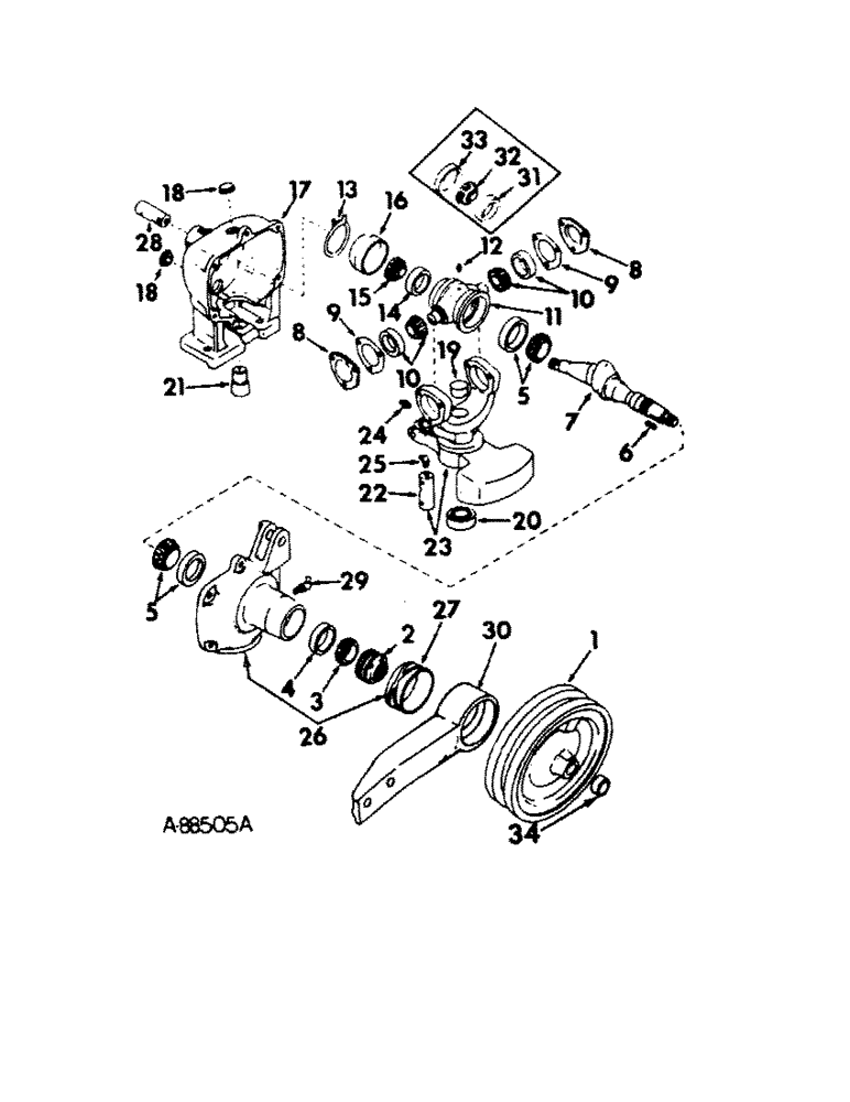 Схема запчастей Case IH 1200 - (L-07) - FLYWHEEL PULLEY, BALANCED HEAD HOUSING 