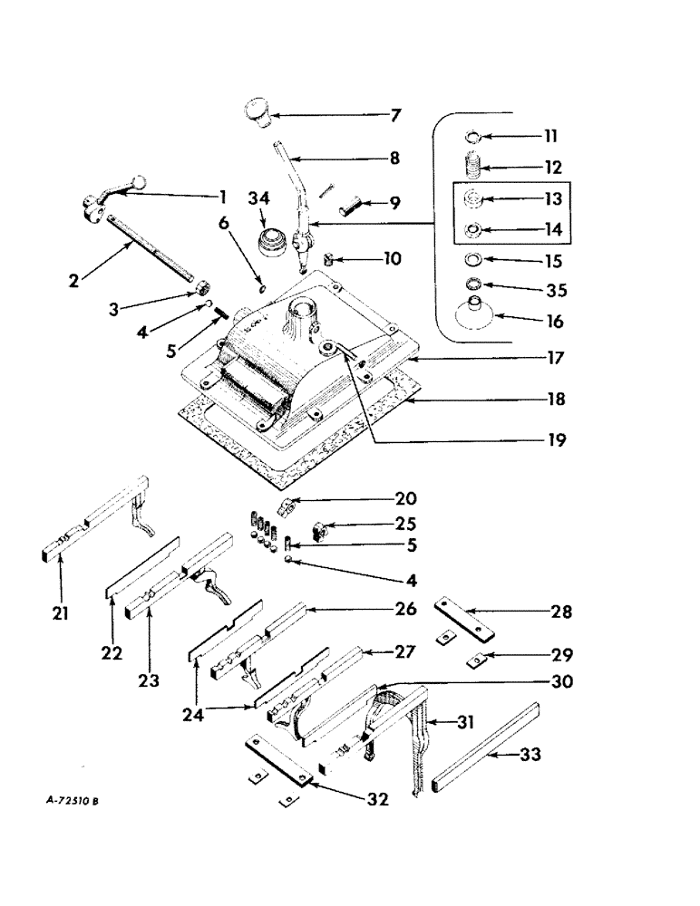 Схема запчастей Case IH 2424 - (089) - REAR FRAME AND DRIVING MECHANISMS, GEAR SHIFT MECHANISM Rear Frame & Driving Mechanisms