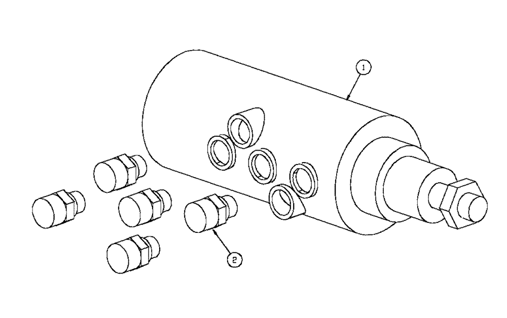 Схема запчастей Case IH FLX4330 - (06-006) - STEERING ORBIT GROUP (07) - HYDRAULICS