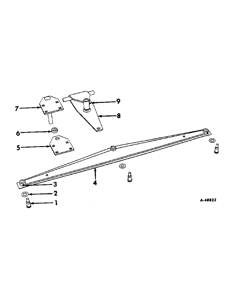 Схема запчастей Case IH VARIOUS - (B-056) - STEERING DRAFT BRACKET, TIE BAR AND FRONT AXLE HITCH PARTS 