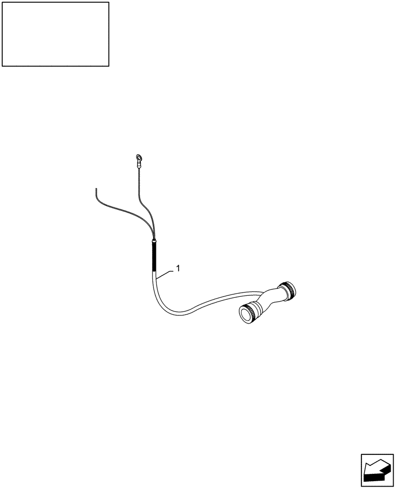 Схема запчастей Case IH LB333S - (18.84111712[01]) - DIA : VIRTUAL TERMINAL POWER SUPPLY CABLE (18) - ACCESSORIES