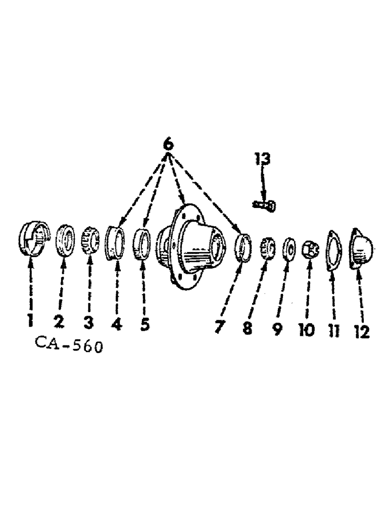 Схема запчастей Case IH 5288 - (14-01) - SUSPENSION, FRONT WHEEL HUB, BEARINGS AND CAP, TRACTORS WITH ADJUSTABLE STANDARD TREAD FRONT AXLE Suspension