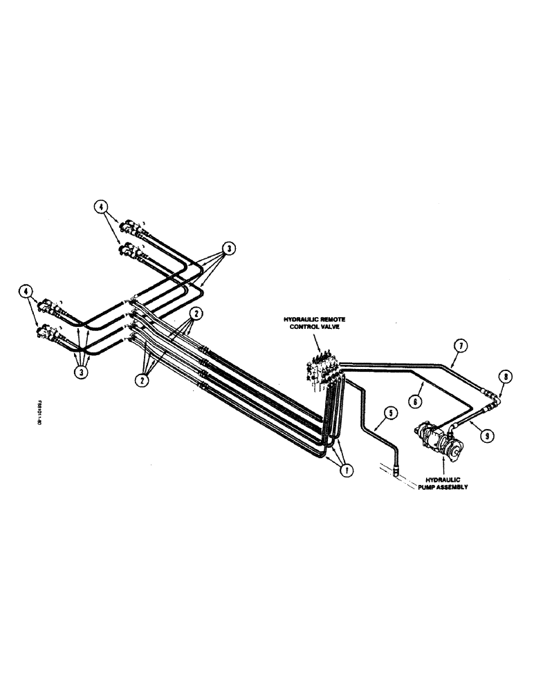 Схема запчастей Case IH 9150 - (1-14) - PICTORIAL INDEX, REMOTE HYDRAULICS (00) - PICTORIAL INDEX