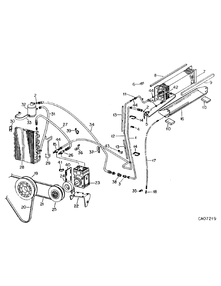 Схема запчастей Case IH HYDRO 186 - (13-40) - SUPERSTRUCTURE, AIR CONDITIONER, H186 W/ SERIAL NO. 10592 & ABOVE, CAB W/ SERIAL NO. 107806 & BELOW (05) - SUPERSTRUCTURE