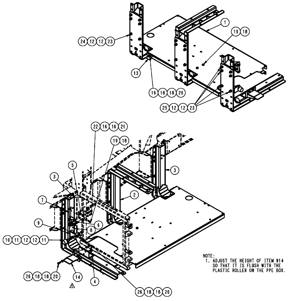 Схема запчастей Case IH FLX3010 - (04-012) - TANK/WALKWAY GROUP, RS Frame & Suspension
