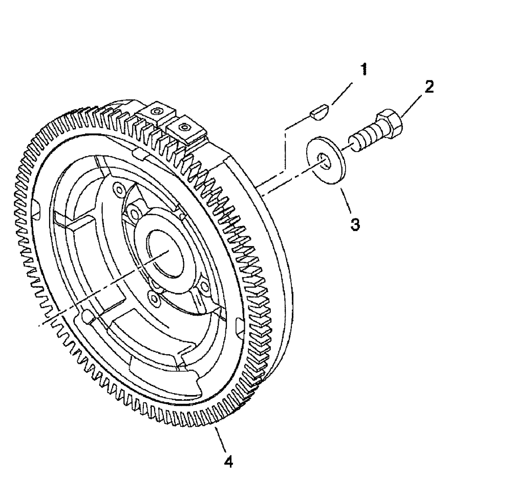 Схема запчастей Case IH SCOUT XL - (10.103.01[01]) - FLYWHEEL - GASOLINE ENGINE (10) - ENGINE