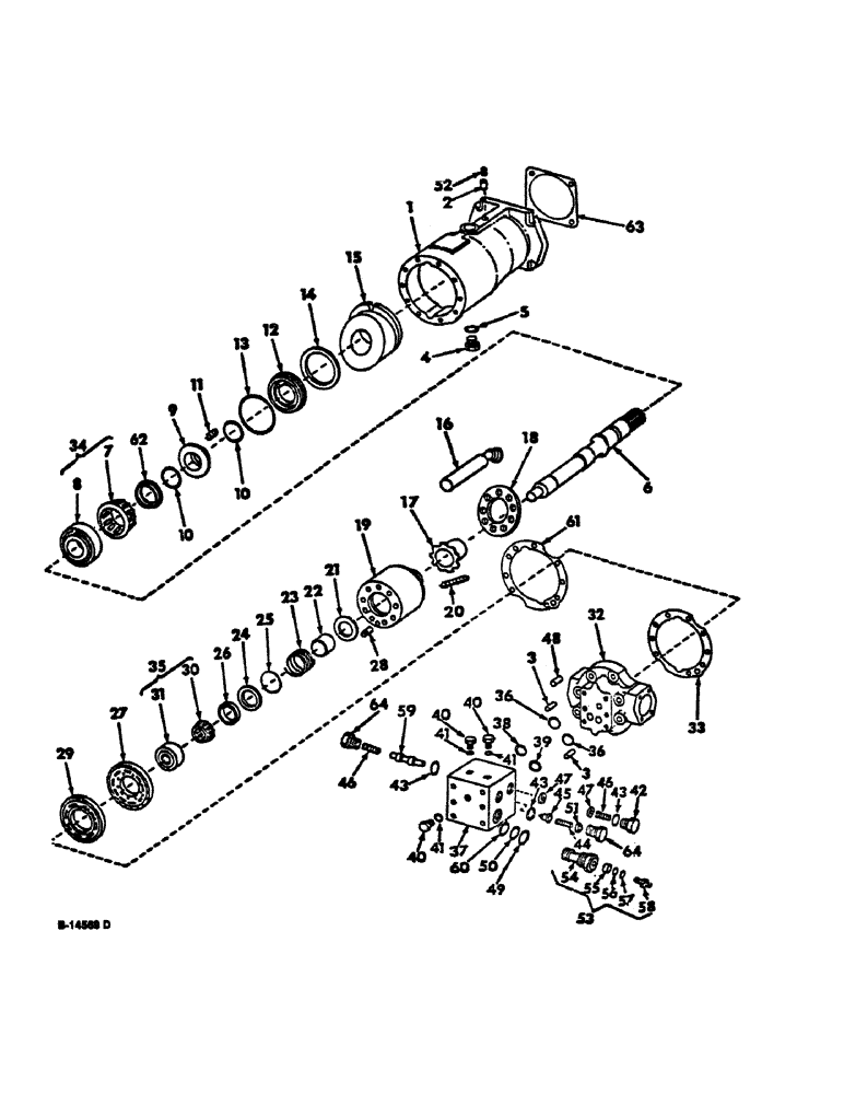 Схема запчастей Case IH 815 - (10-22) - HYDRAULICS, HYDROSTATIC MOTOR, SUNDSTRAND (07) - HYDRAULICS