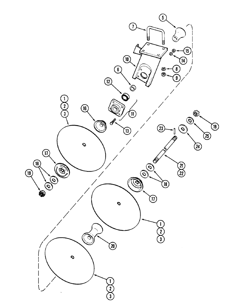 Схема запчастей Case IH DOT B - (066) - RIGHT FRONT GANG, 11 AND 14 FOOT (3.4 AND 4.3 M) 