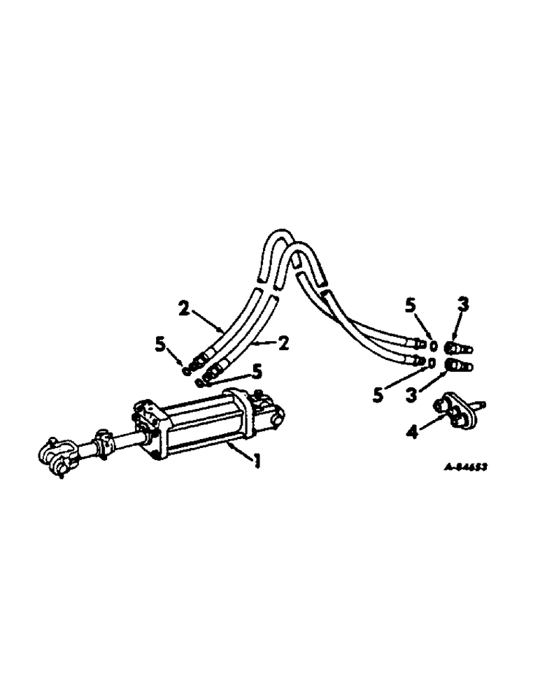 Схема запчастей Case IH 380 - (AA-9) - HYDRAULIC CYLINDER AND CONNECTIONS 