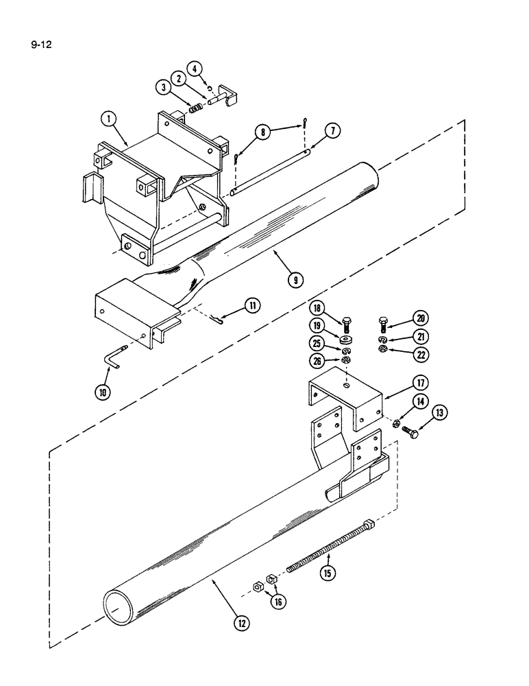 Схема запчастей Case IH 72F - (9-12) - MAIN FRAME, 72F BLADE (09) - CHASSIS