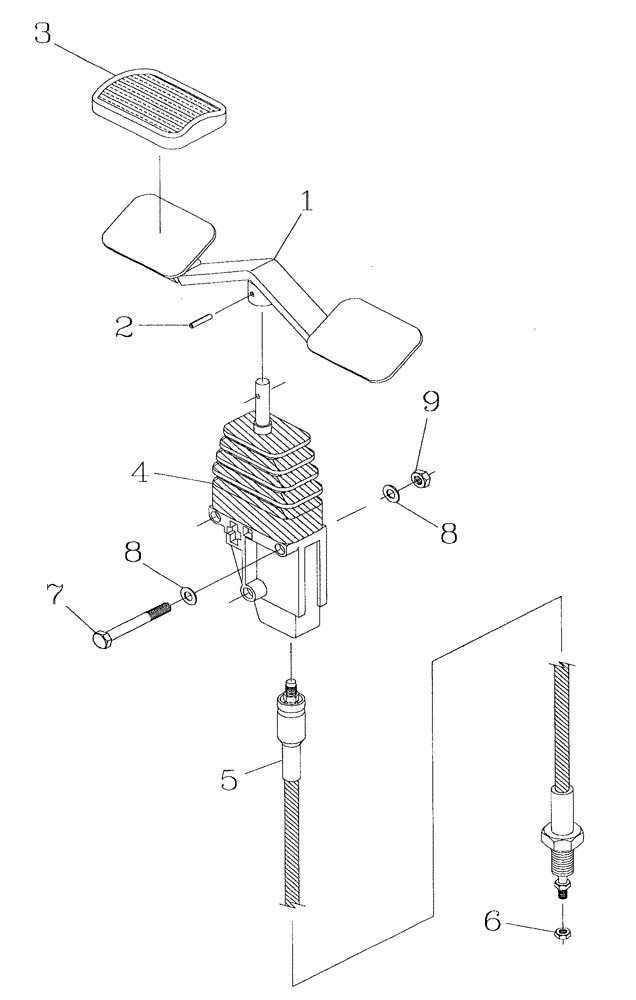 Схема запчастей Case IH 7700 - (A11[15]) - ELEVATOR SLEW CONTROL PEDAL [MECHANICAL] Mainframe & Functioning Components