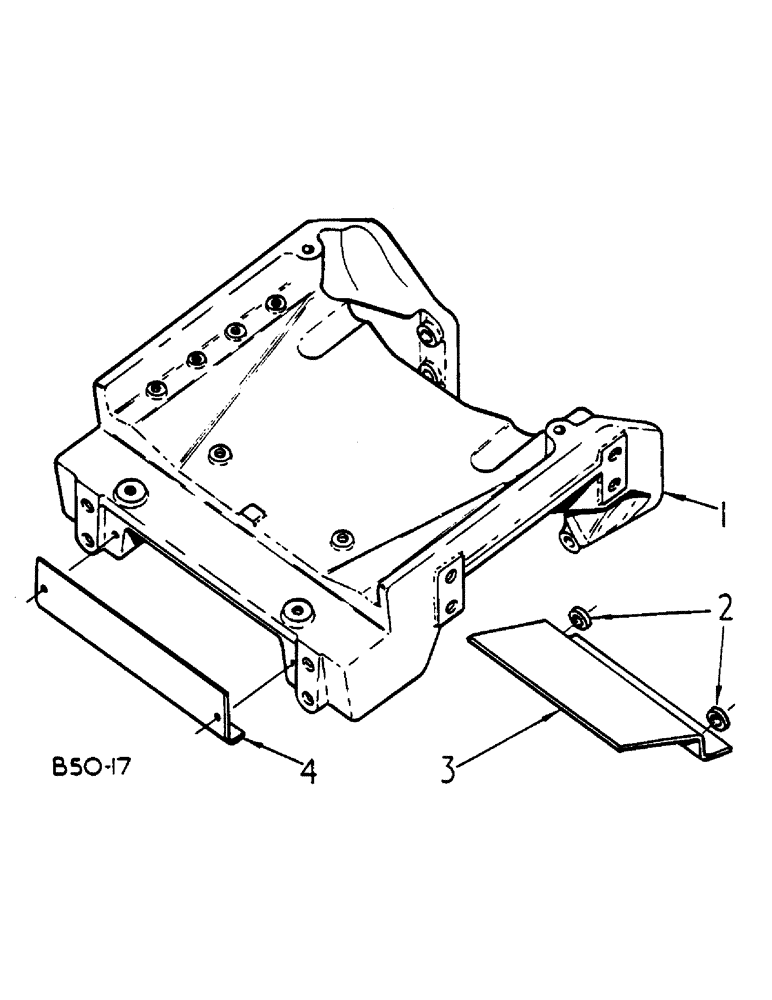 Схема запчастей Case IH 485 - (B22-3) - FRONT BOLSTER Suspension