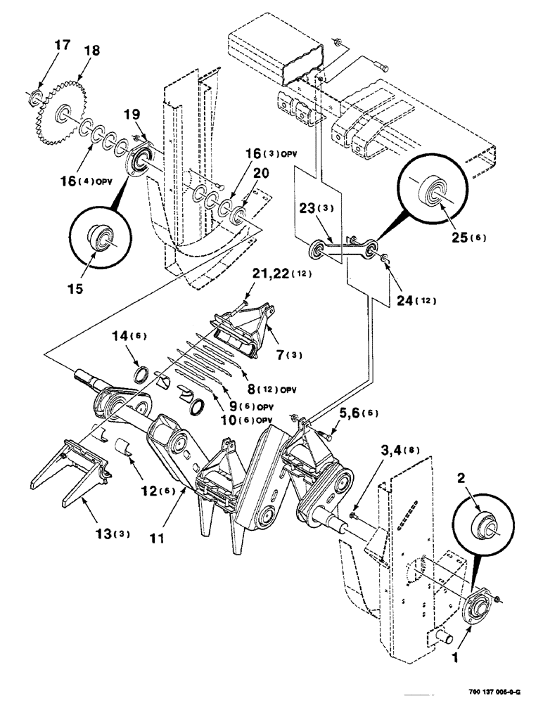 Схема запчастей Case IH 8585 - (5-02) - FEEDER ASSEMBLY (13) - FEEDER