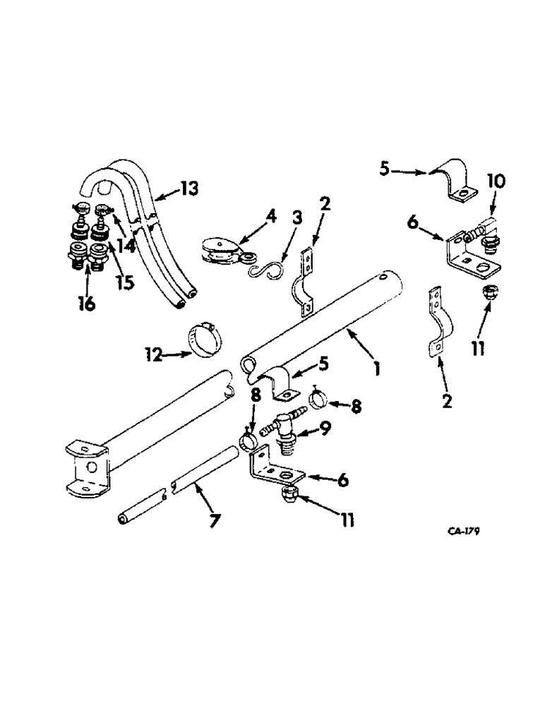 Схема запчастей Case IH LIQUID - (C-56) - LIQUID CHEMICAL FERTILIZERS, BOOMS, SIX AND EIGHT ROW 