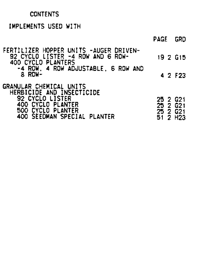 Схема запчастей Case IH 92 - (YA-01) - DRY FERTILIZERS 