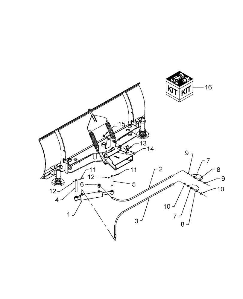 Схема запчастей Case IH 717153026 - (104) - HYDRAULIC ANGLING 