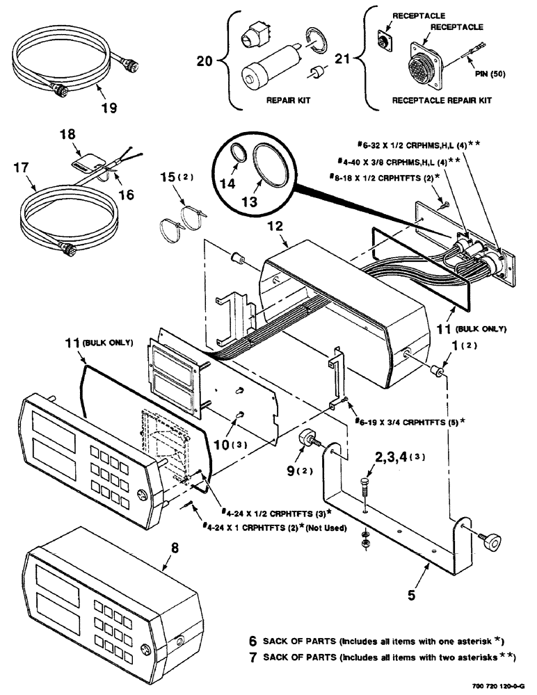 Схема запчастей Case IH 8585 - (4-12) - CONSOLE CONTROL BOX ASSEMBLY (06) - ELECTRICAL