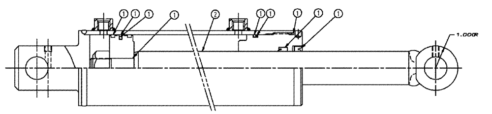 Схема запчастей Case IH SPX4260 - (07-003) - BOOM LEVEL Cylinders