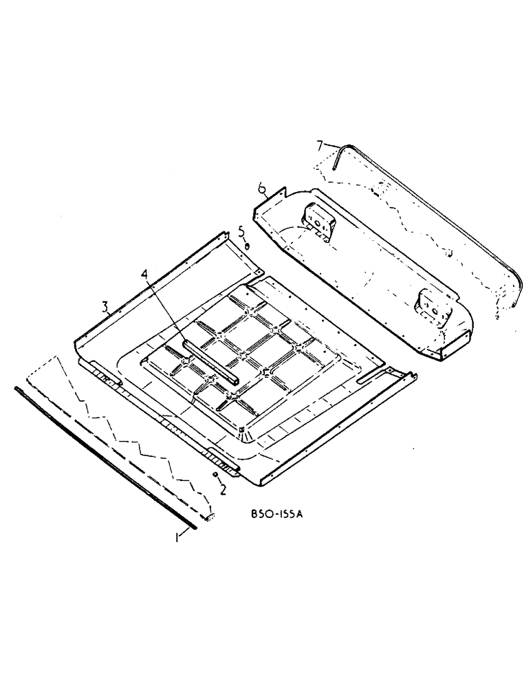 Схема запчастей Case IH 584 - (13-19) - CANOPY HEADLINER TRIM PACKAGE (05) - SUPERSTRUCTURE