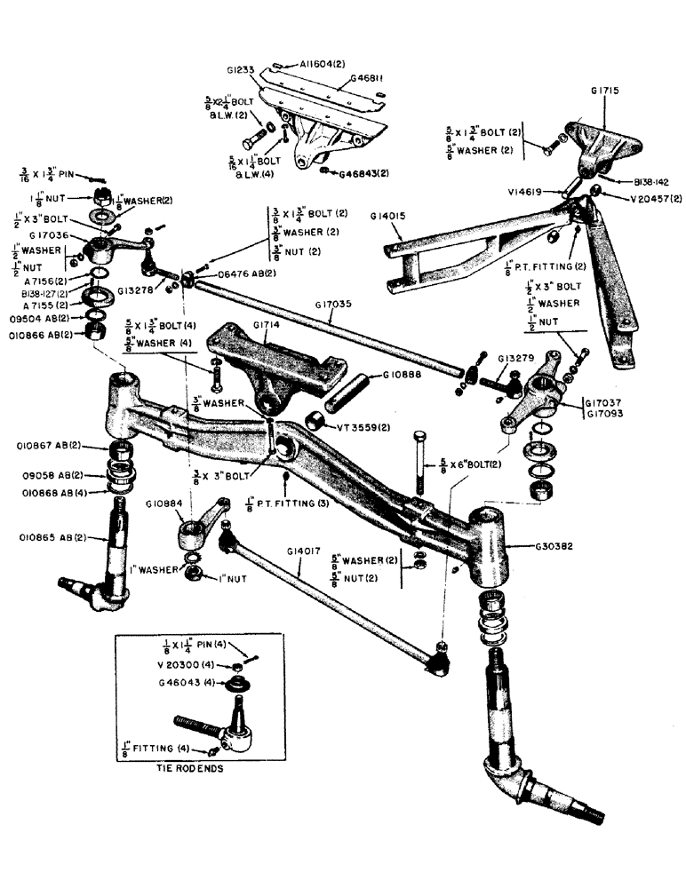 Схема запчастей Case IH 500B-SERIES - (090) - HEAVY DUTY FRONT AXLE (06) - POWER TRAIN